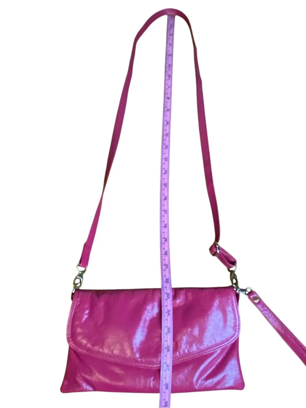 Latico Leather Pink Crossbody Wristlet Clutch Flap bag